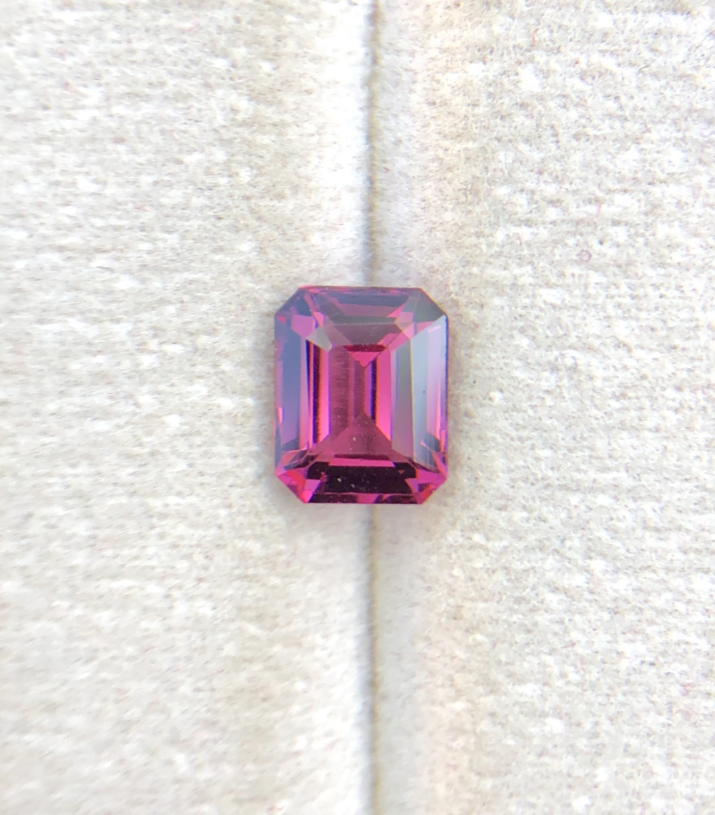 2.20ct Pink Malaya Garnet in Emerald Cut from Tanzania — view 1