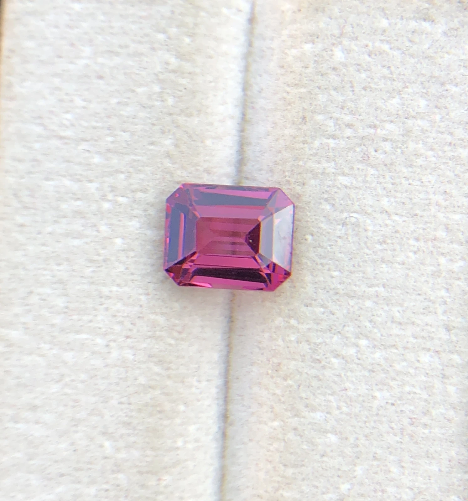 2.20ct Pink Malaya Garnet in Emerald Cut from Tanzania — view 2