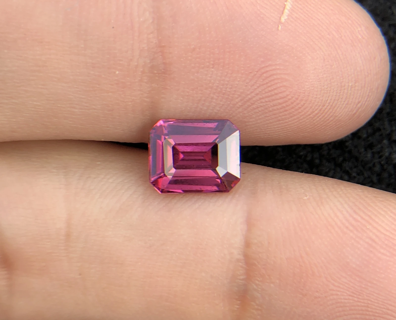 2.20ct Pink Malaya Garnet in Emerald Cut from Tanzania — view 4