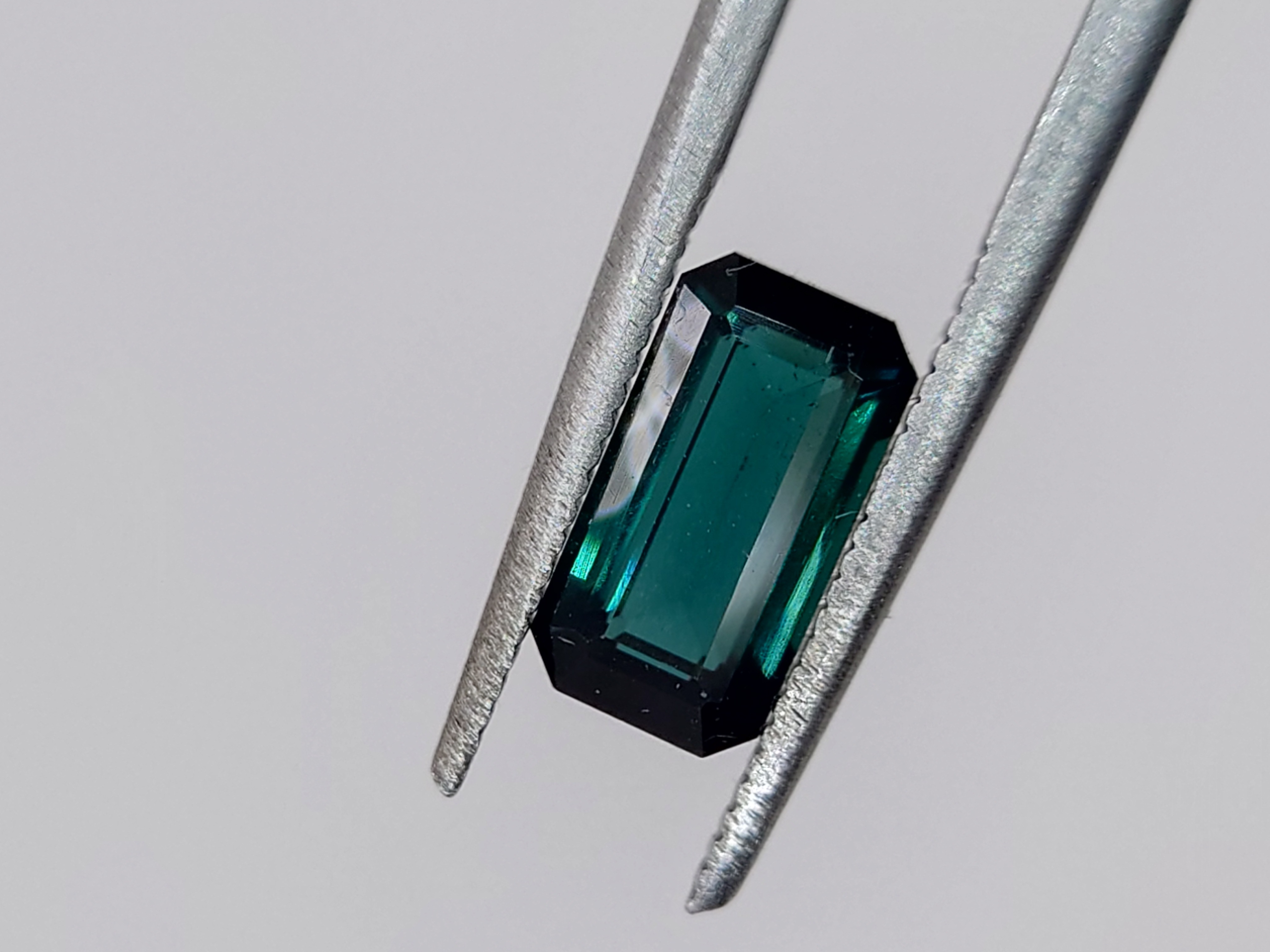 1.50 Ct Indicolite Tourmaline Emerald cut from Nigeria — view 2