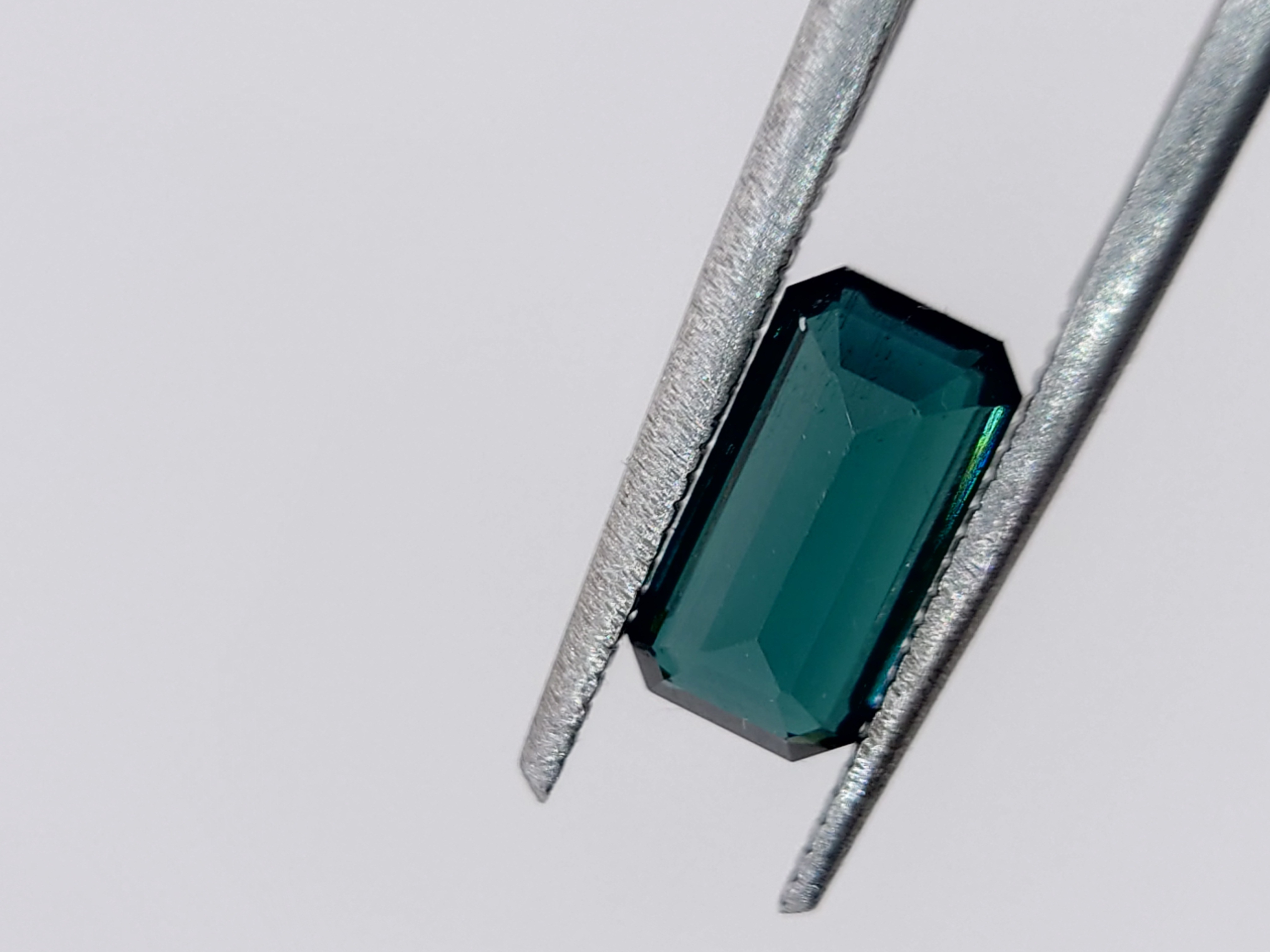 1.50 Ct Indicolite Tourmaline Emerald cut from Nigeria — view 3