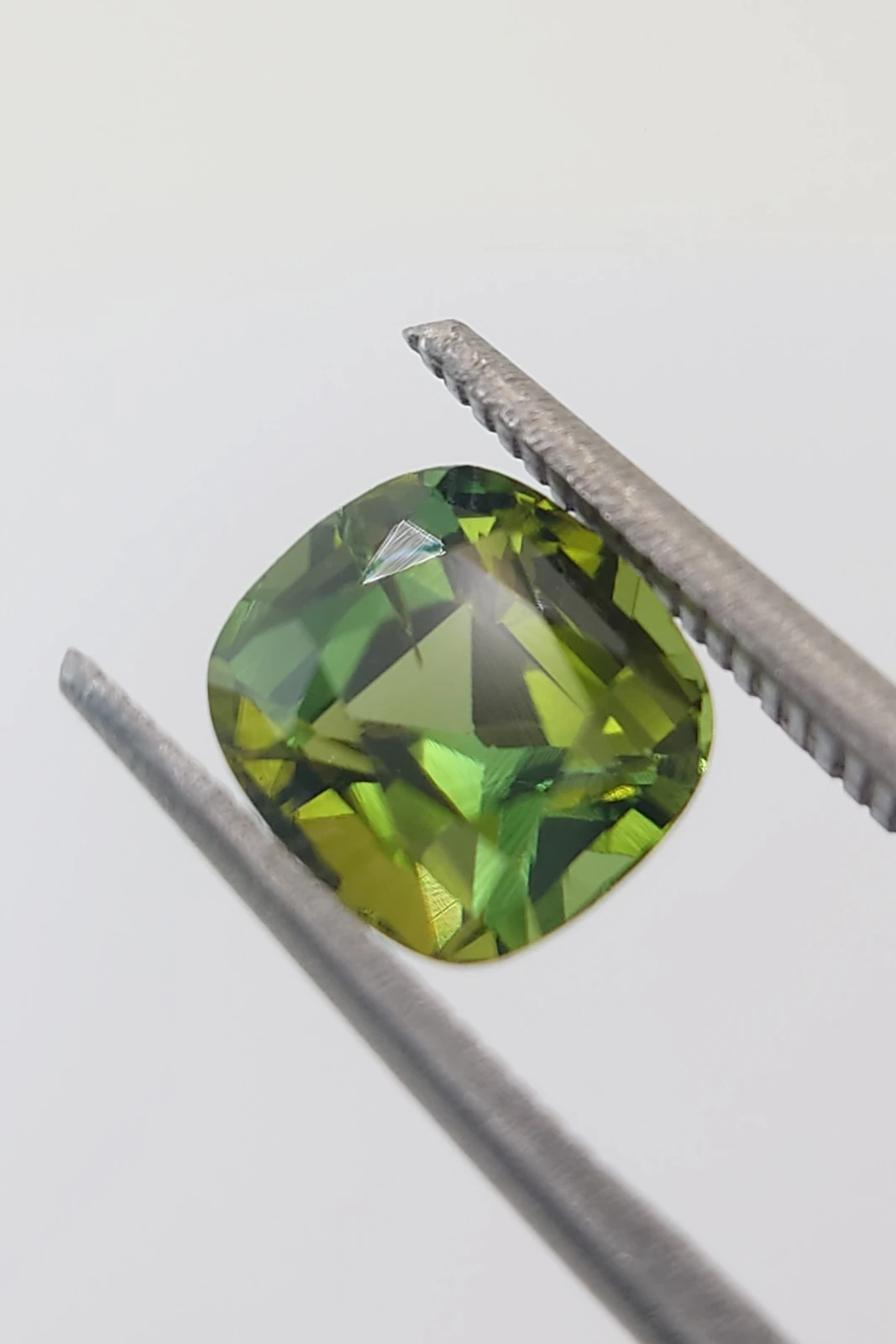 1.92ct Natural Green Cushion Cut Tourmaline Loose Gemstone from Afghanistan — view 2