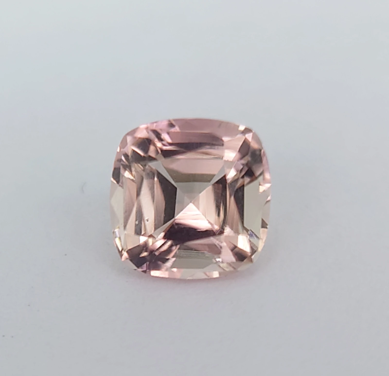 0.85ct Natural Beige Pink Cushion Cut Tourmaline from Afghanistan — view 5