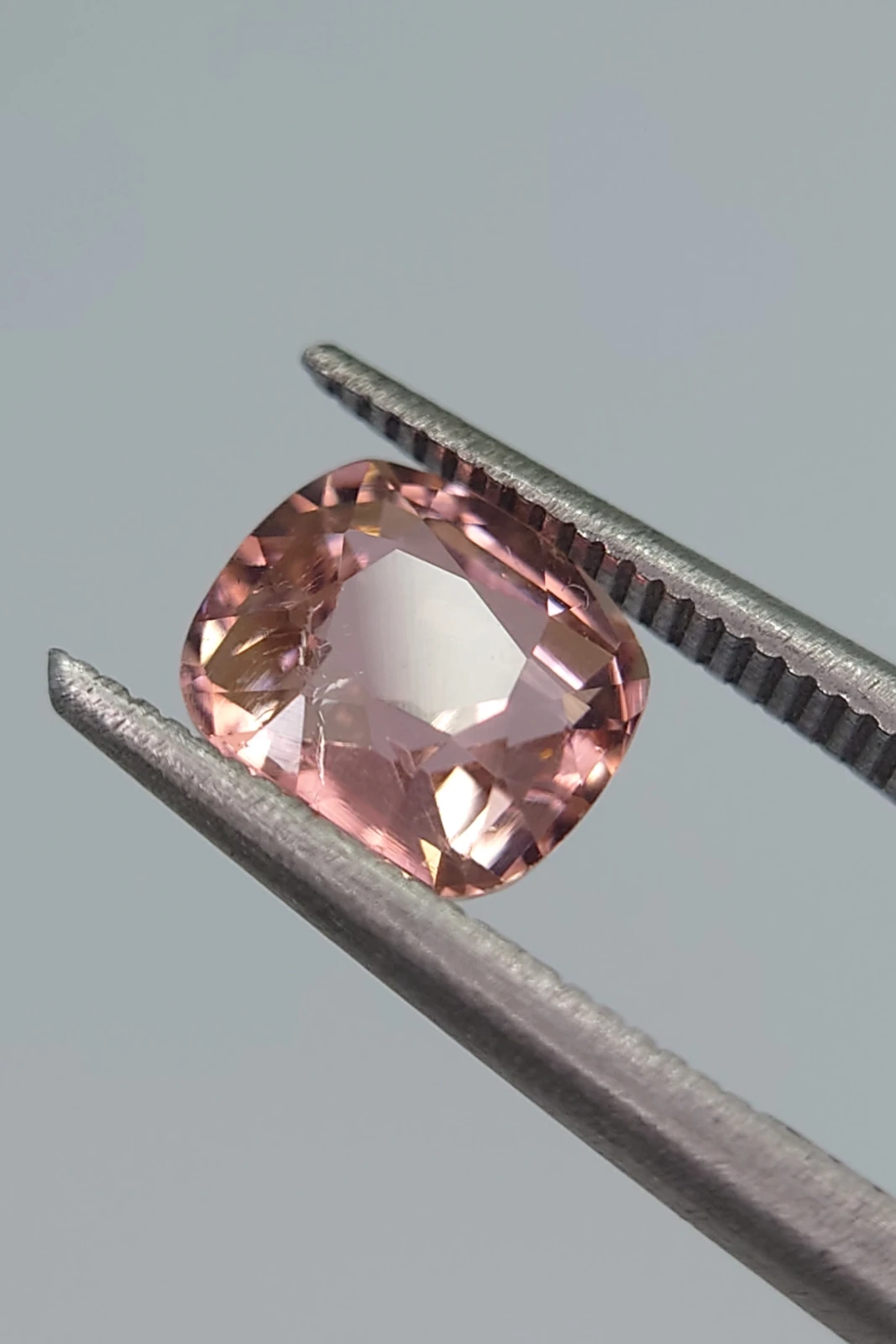 1.62ct Peach Pink Natural Cushion cut Tourmaline from Afghanistan — view 5