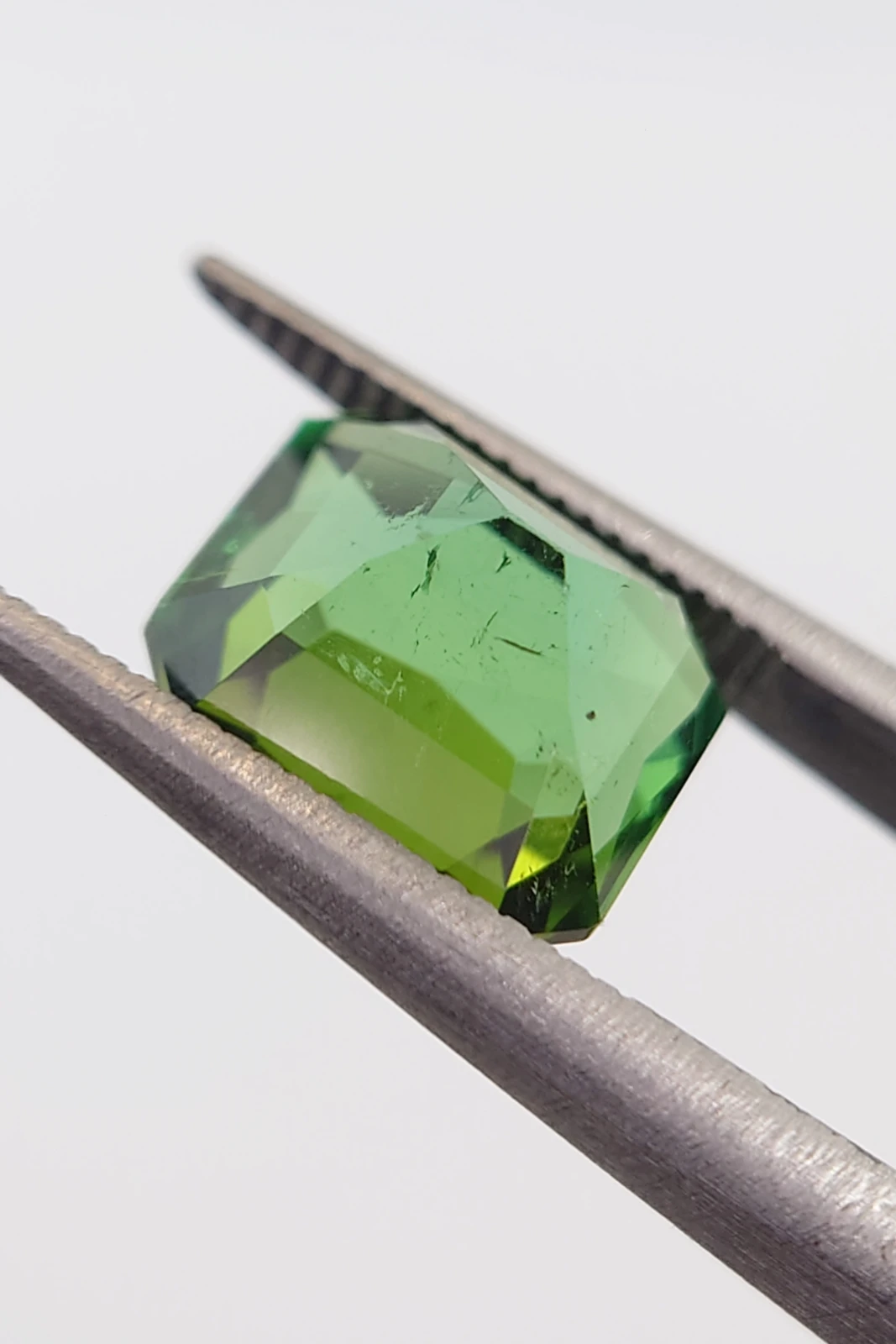 3.87ct Natural Green Tourmaline Modified Octagon Cut Loose Gemstone from Afghanistan — view 6