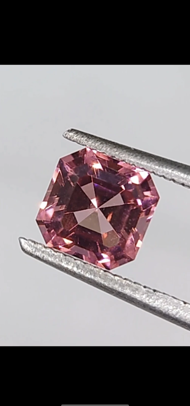 1.35ct Asscher cut Pink Tourmaline from Nigeria — view 2