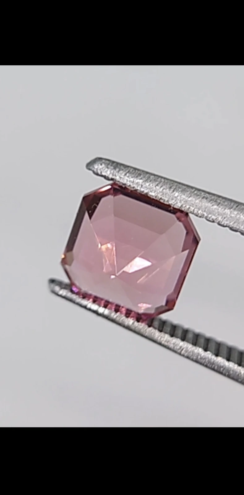 1.35ct Asscher cut Pink Tourmaline from Nigeria — view 4