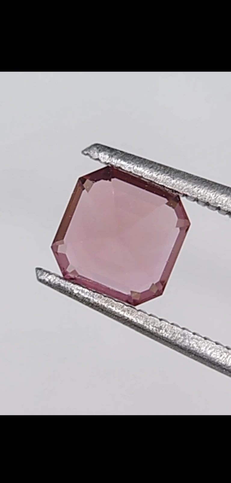 1.35ct Asscher cut Pink Tourmaline from Nigeria — view 5