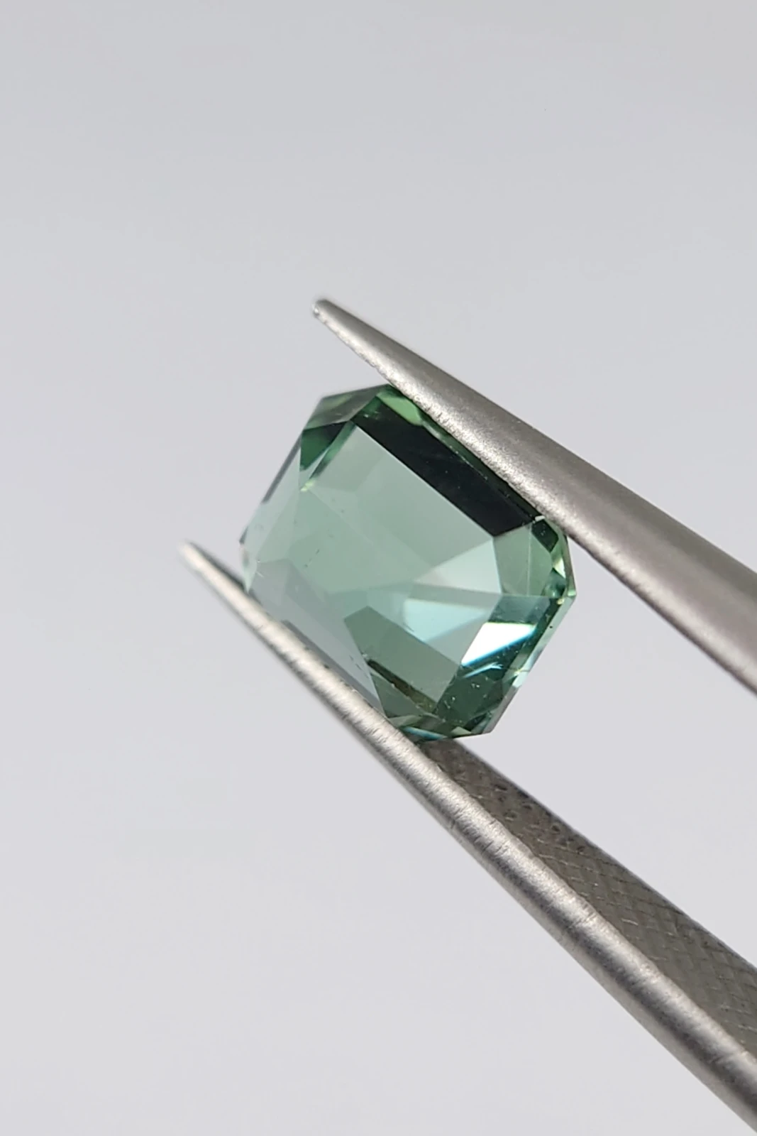1.5ct Seafoam Green Emerald Cut Tourmaline from Afghanistan — view 4