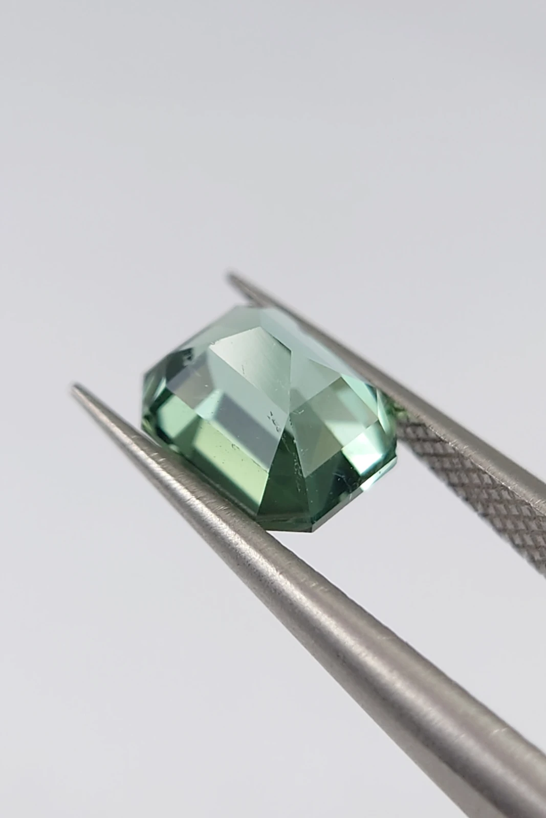 1.5ct Seafoam Green Emerald Cut Tourmaline from Afghanistan — view 5