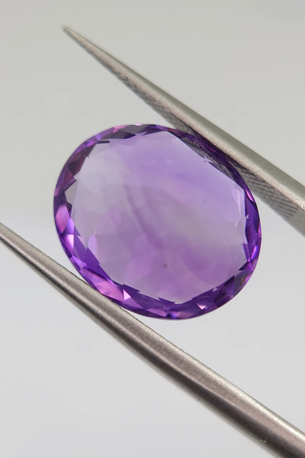6.5ct Oval Cut Natural Siberian Amethyst from Nigeria — view 6