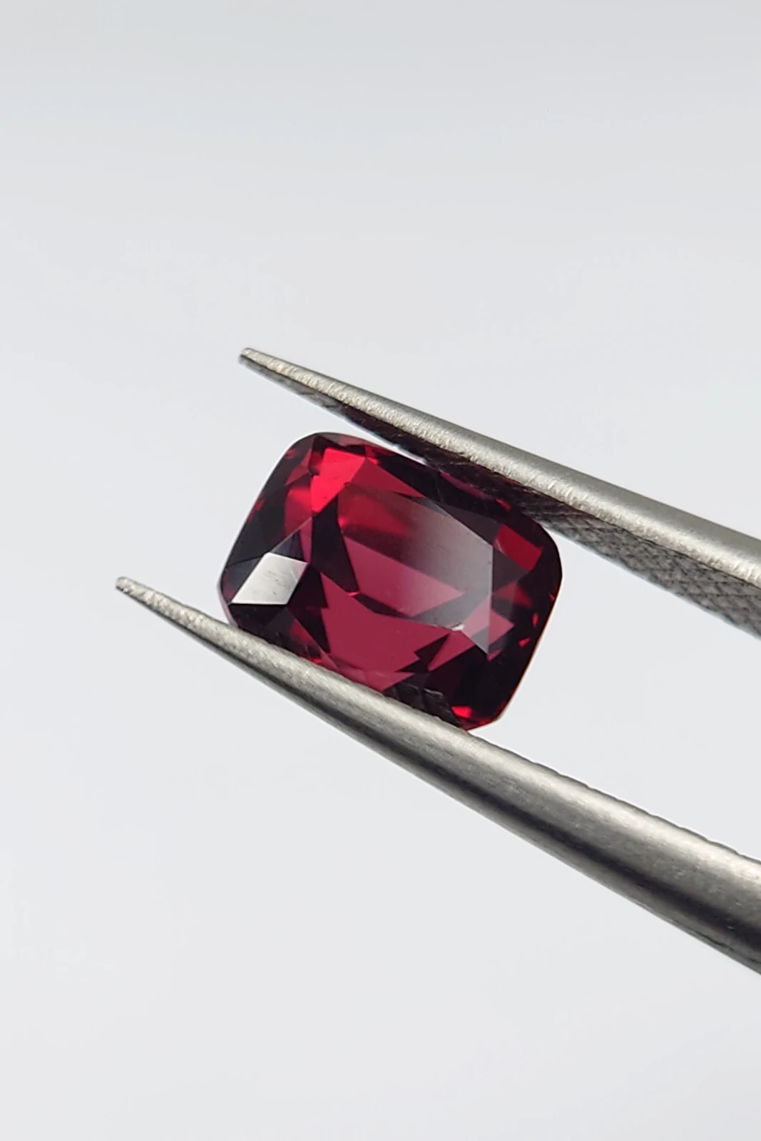 1.68ct Natural Cushion Cut Rhodolite Garnet from Tanzania — view 6