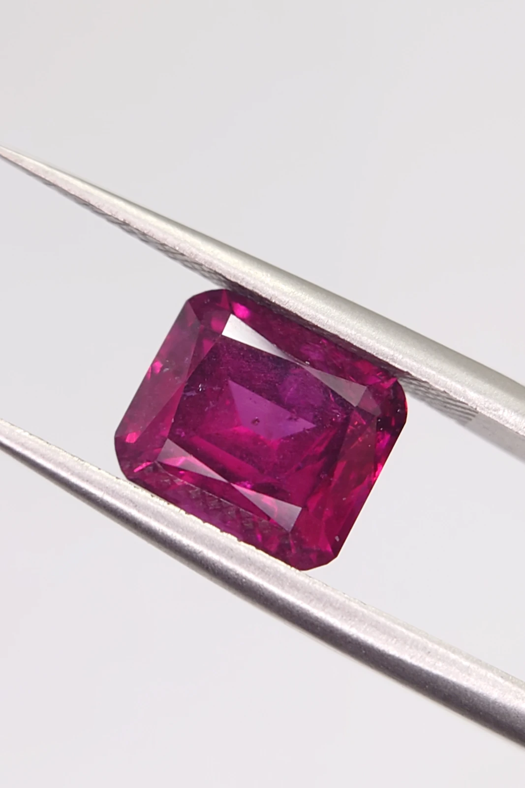 3.3ct Natural Malaya Garnet in Modified Cushion Cut from Tanzania — view 1
