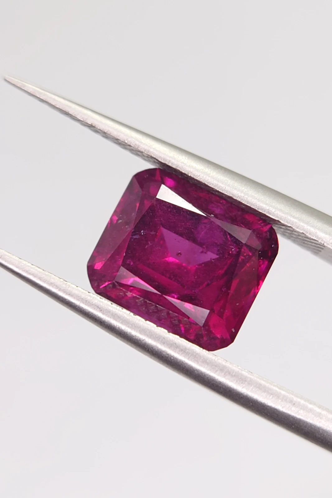 3.3ct Natural Malaya Garnet in Modified Cushion Cut from Tanzania — view 2