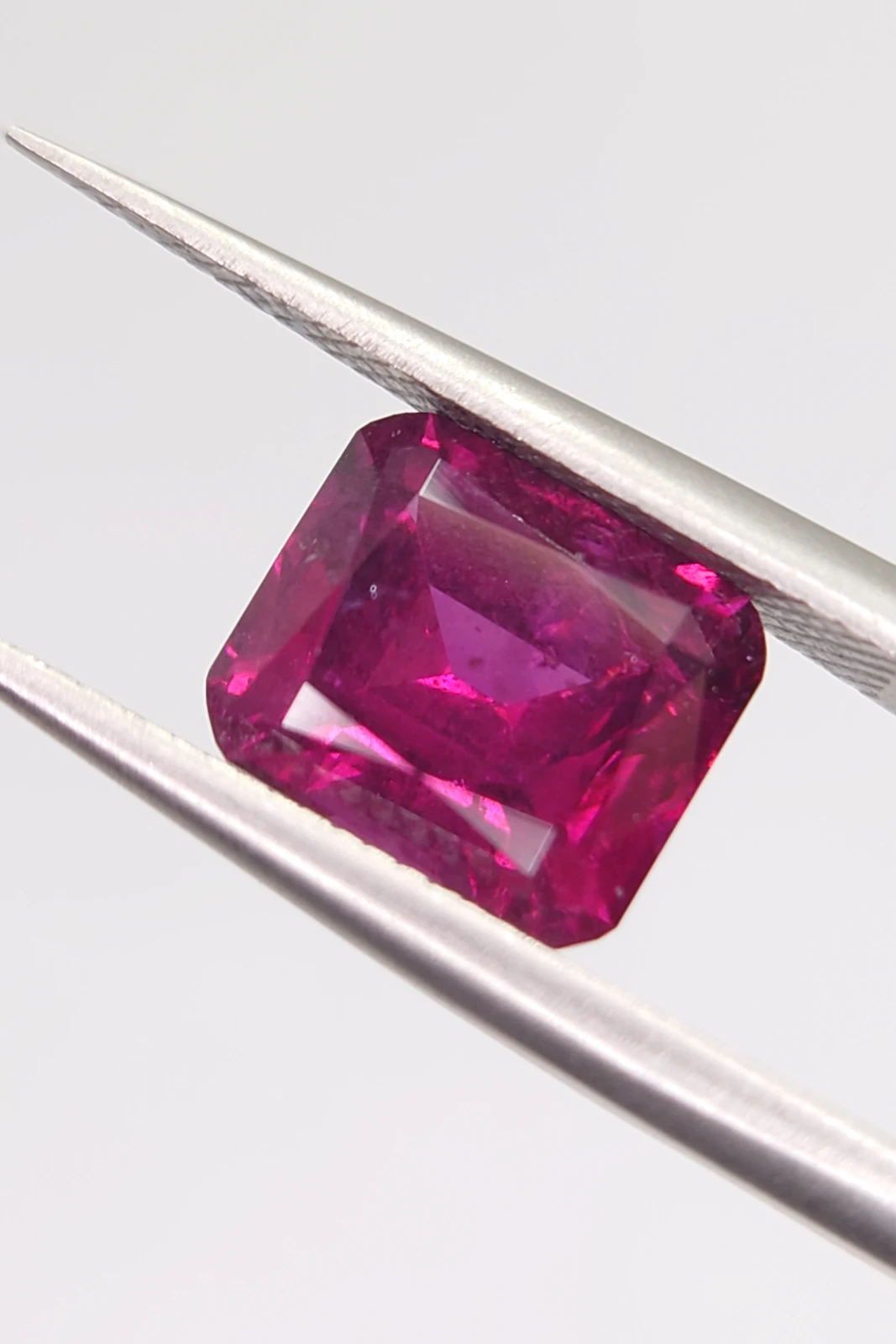 3.3ct Natural Malaya Garnet in Modified Cushion Cut from Tanzania — view 4