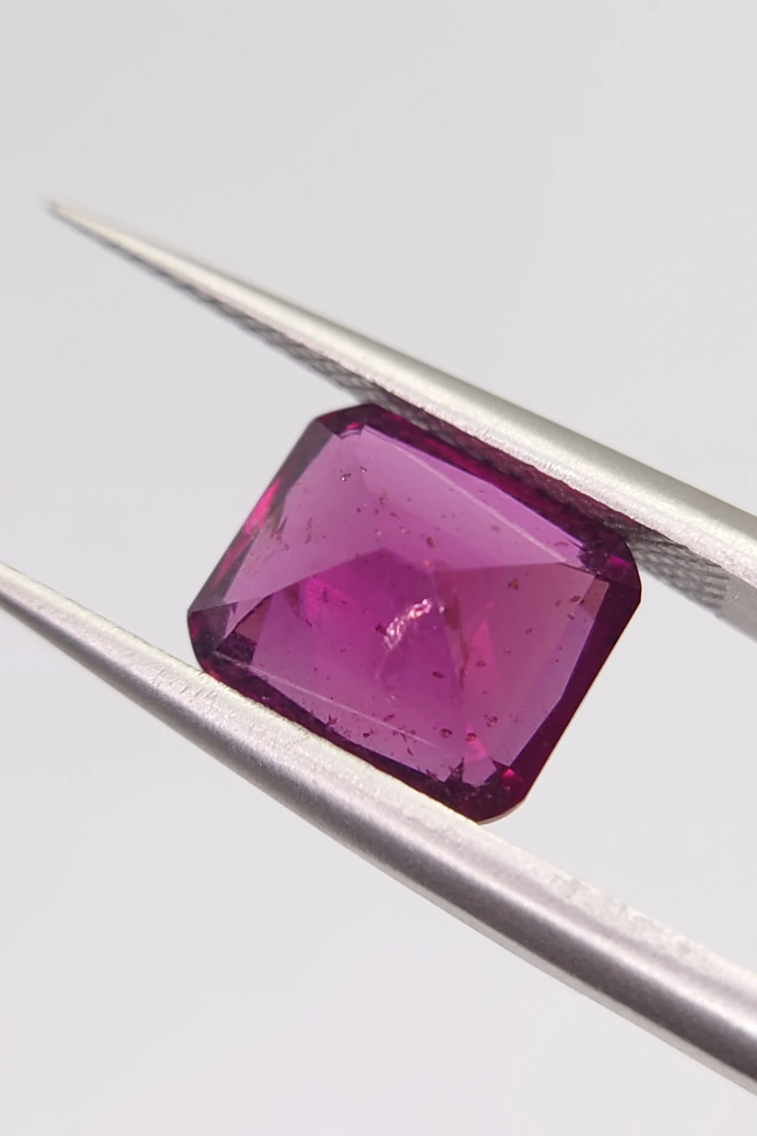 3.3ct Natural Malaya Garnet in Modified Cushion Cut from Tanzania — view 5