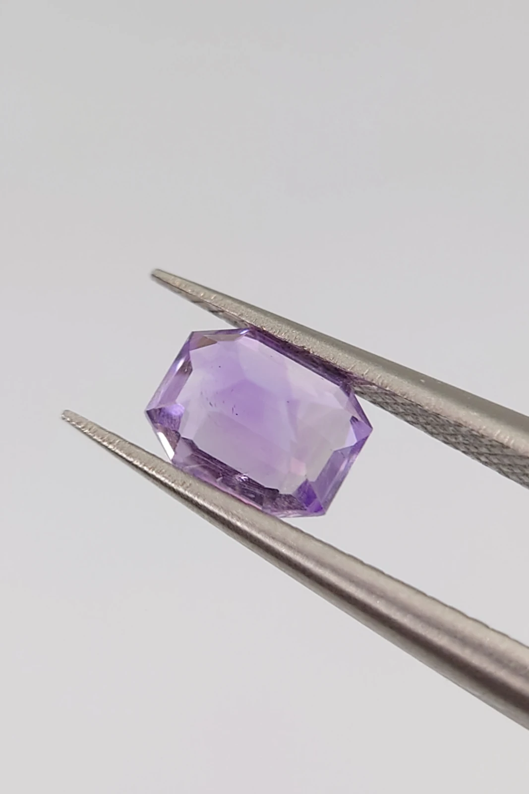 0.7ct Emerald Cut Amethyst Loose Gemstone from Nigeria — view 6