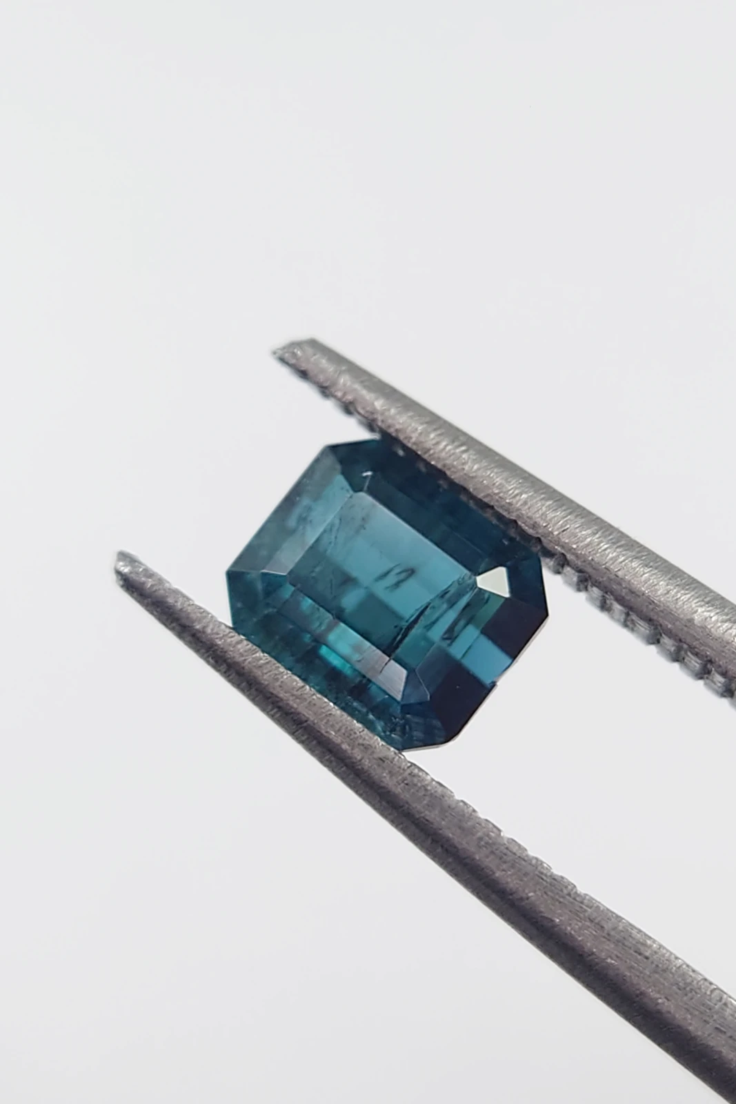 0.85ct Indicolite Tourmaline in Octagon Cut from Nigeria — view 1
