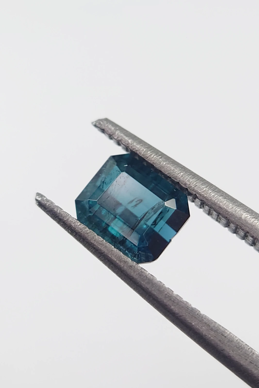 0.85ct Indicolite Tourmaline in Octagon Cut from Nigeria — view 2