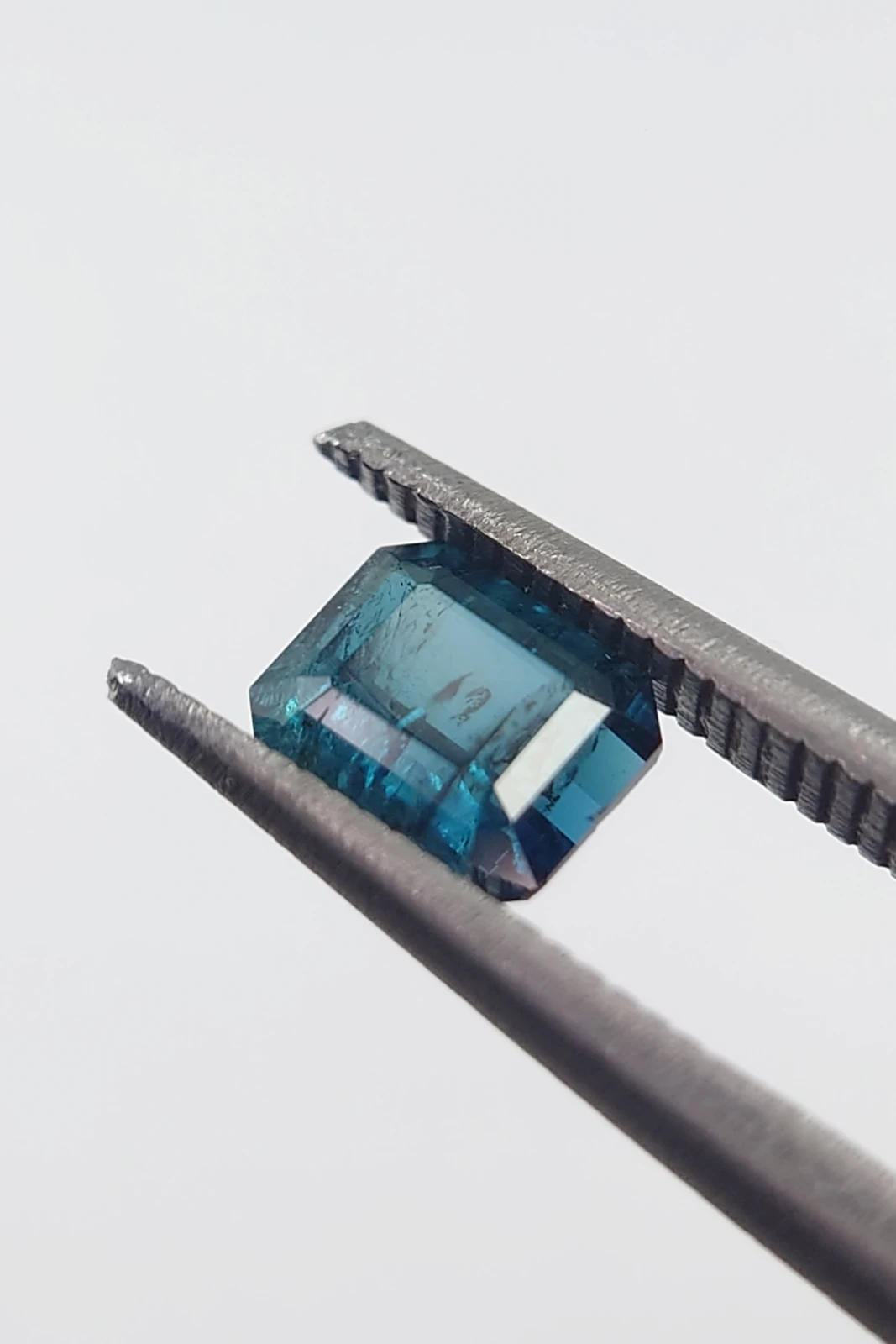 0.85ct Indicolite Tourmaline in Octagon Cut from Nigeria — view 3
