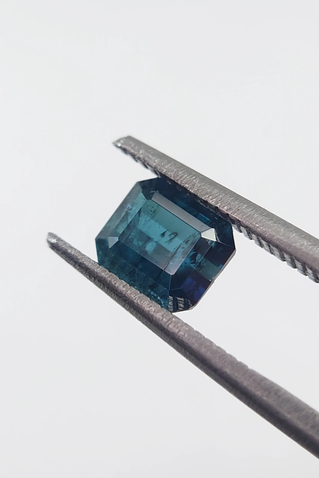 0.85ct Indicolite Tourmaline in Octagon Cut from Nigeria — view 4