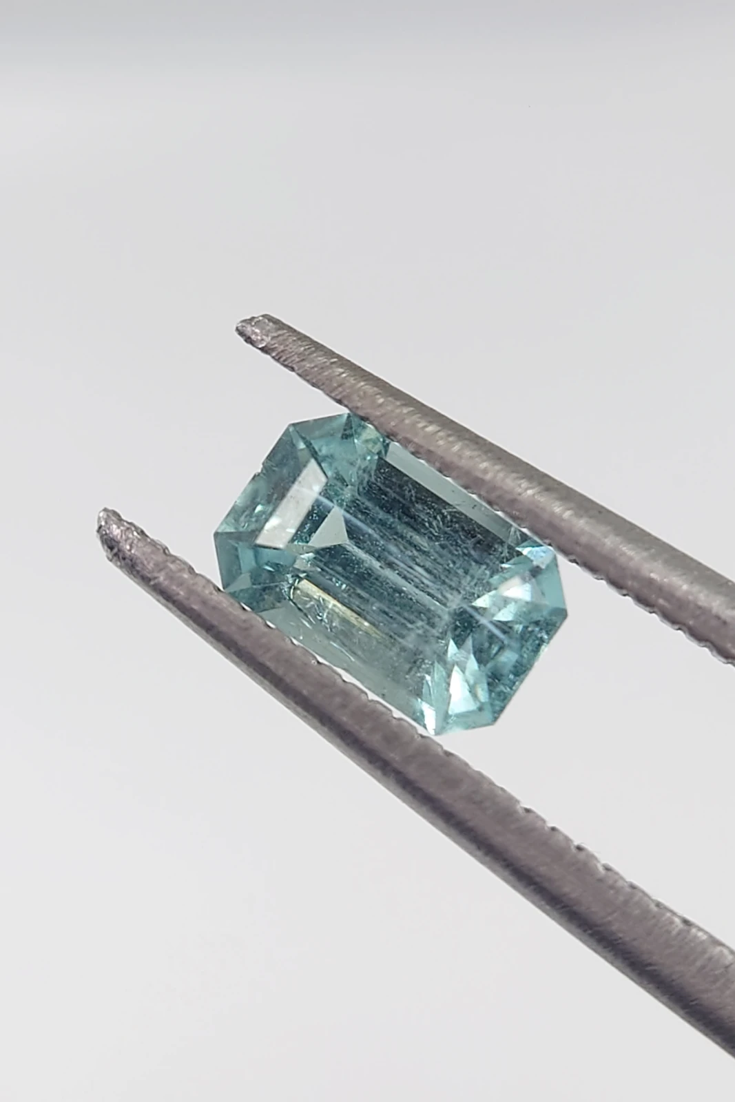 0.7ct Natural Emerald Cut Lagoon Tourmaline from Afghanistan — view 1