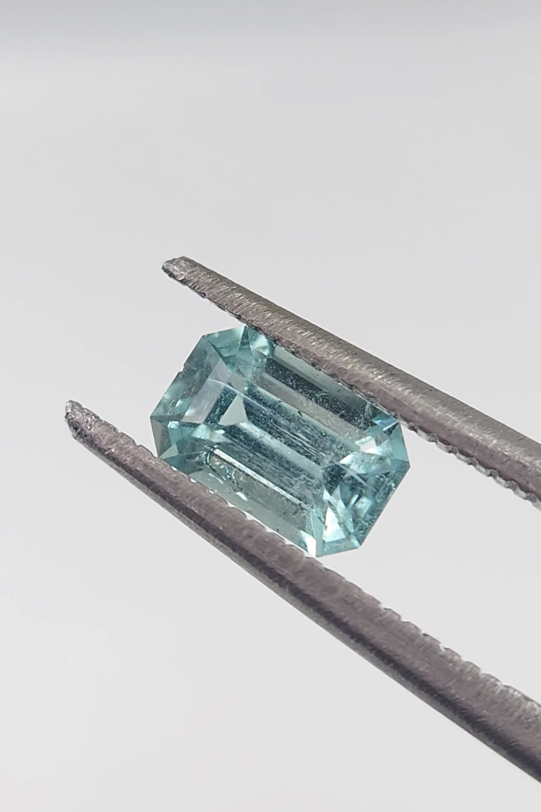 0.7ct Natural Emerald Cut Lagoon Tourmaline from Afghanistan — view 3