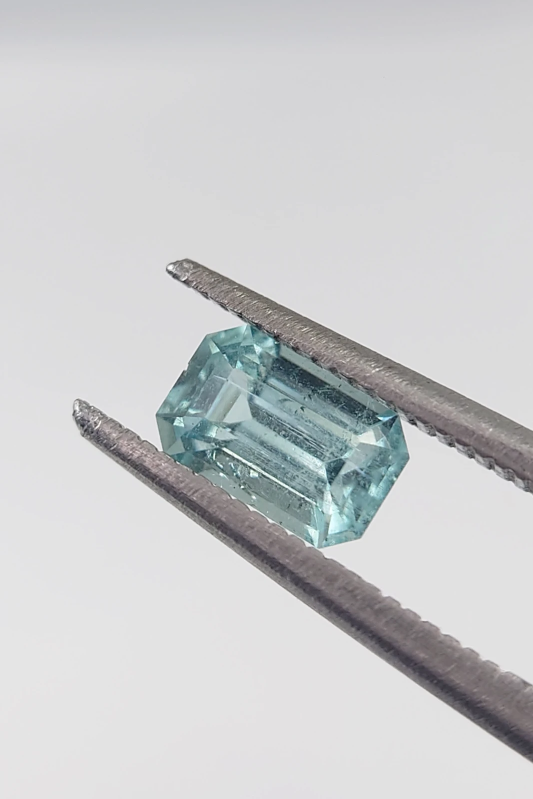 0.7ct Natural Emerald Cut Lagoon Tourmaline from Afghanistan — view 4