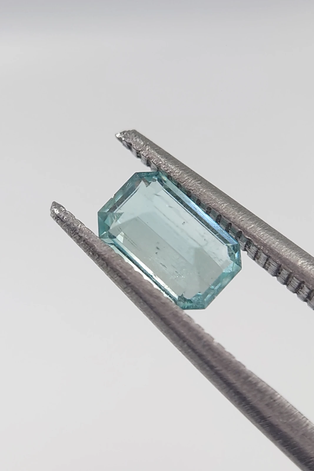 0.7ct Natural Emerald Cut Lagoon Tourmaline from Afghanistan — view 6