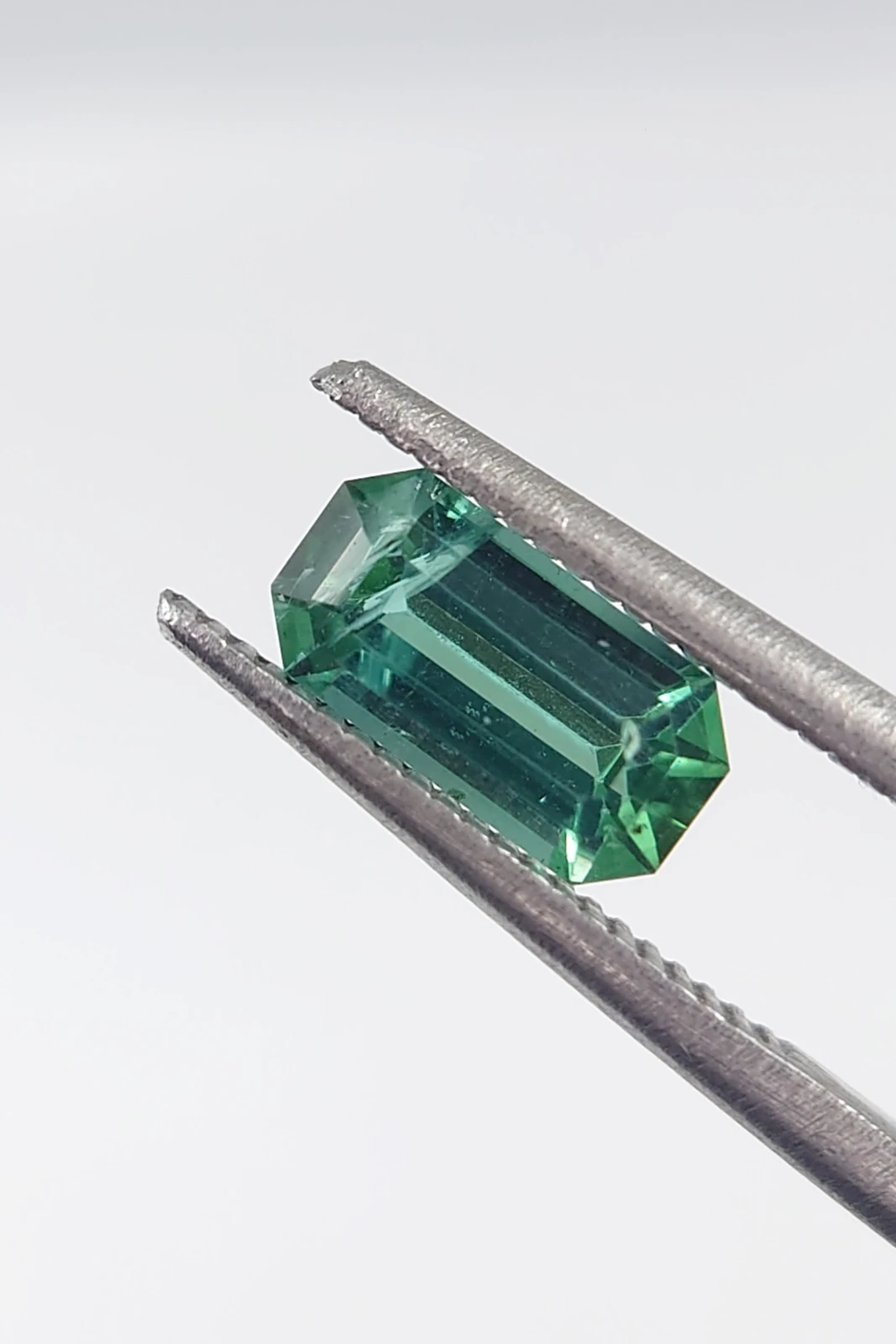 1ct Natural Emerald Cut Tourmaline from Afghanistan — view 2