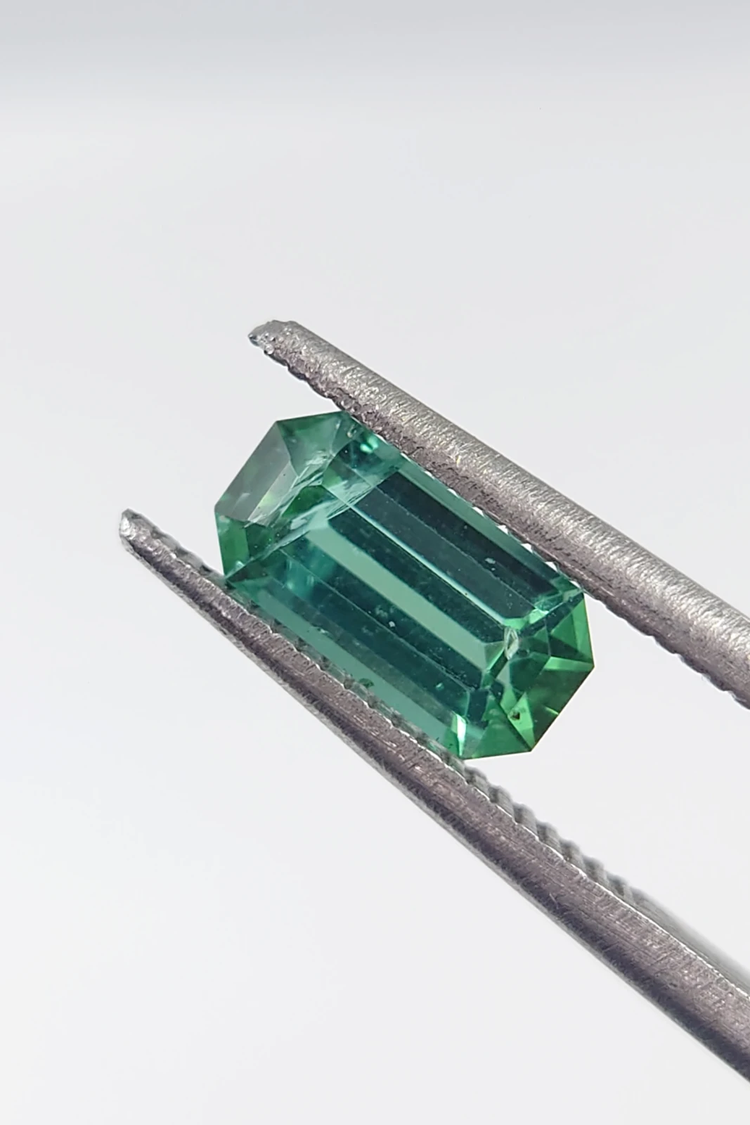 1ct Natural Emerald Cut Tourmaline from Afghanistan — view 3