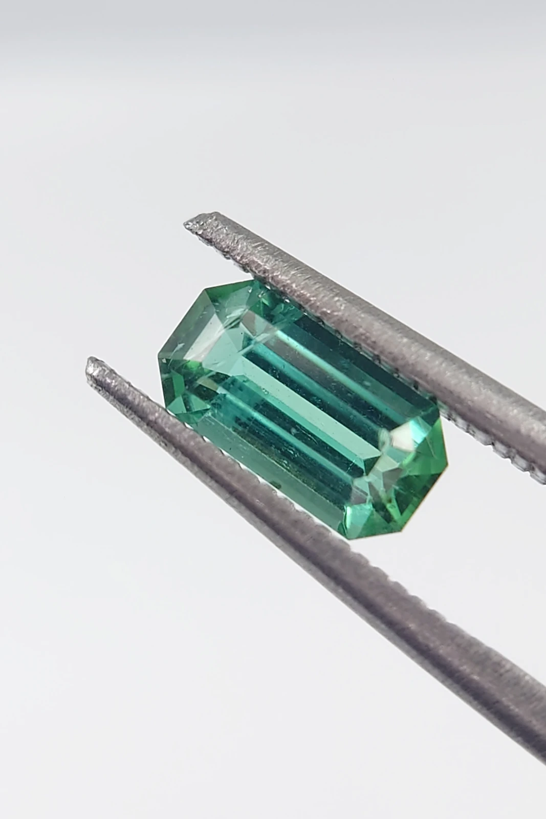 1ct Natural Emerald Cut Tourmaline from Afghanistan — view 4
