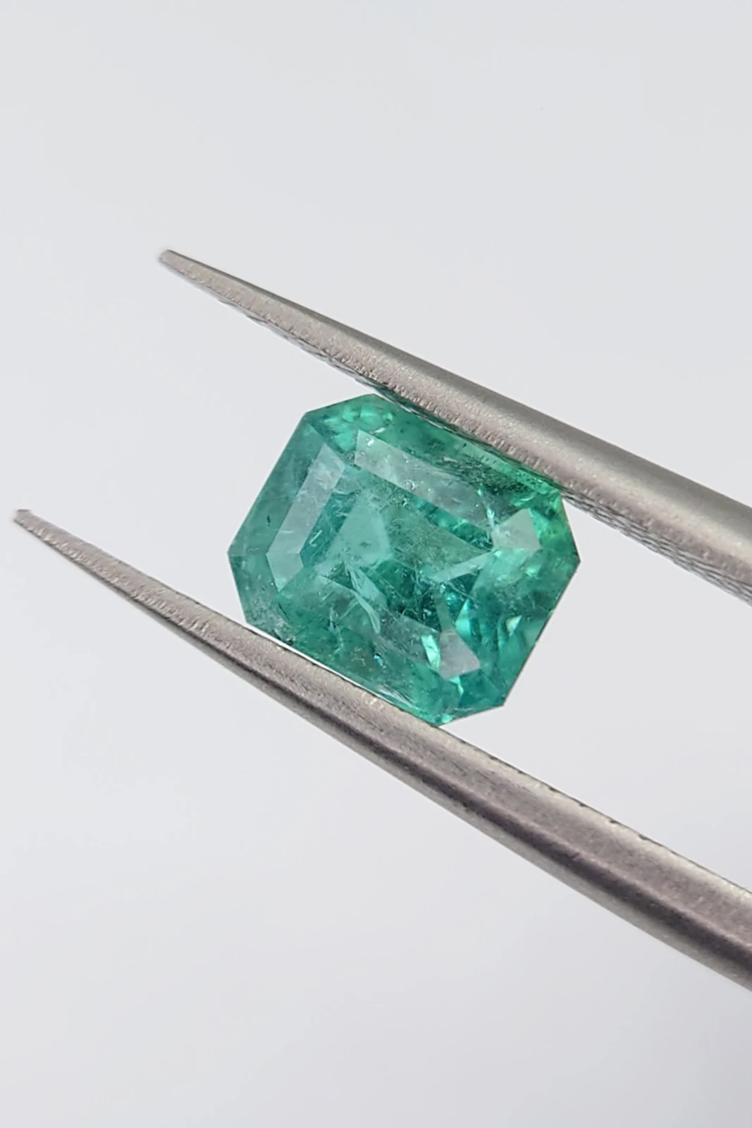 1.2ct Asscher Cut Natural Green Lagoon Tourmaline from Afghanistan — view 2
