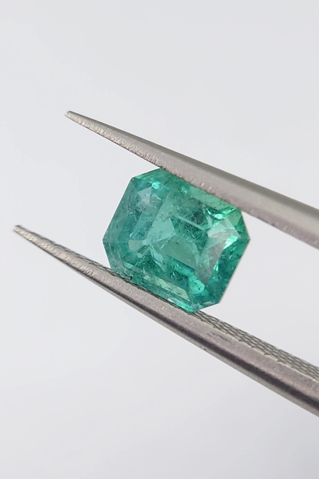 1.2ct Asscher Cut Natural Green Lagoon Tourmaline from Afghanistan — view 3