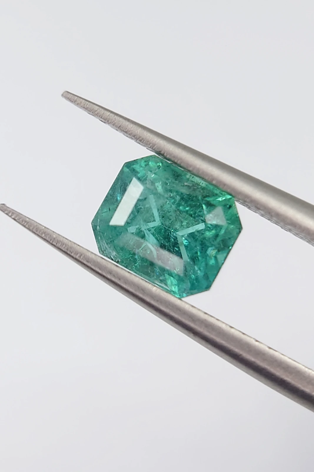 1.2ct Asscher Cut Natural Green Lagoon Tourmaline from Afghanistan — view 4