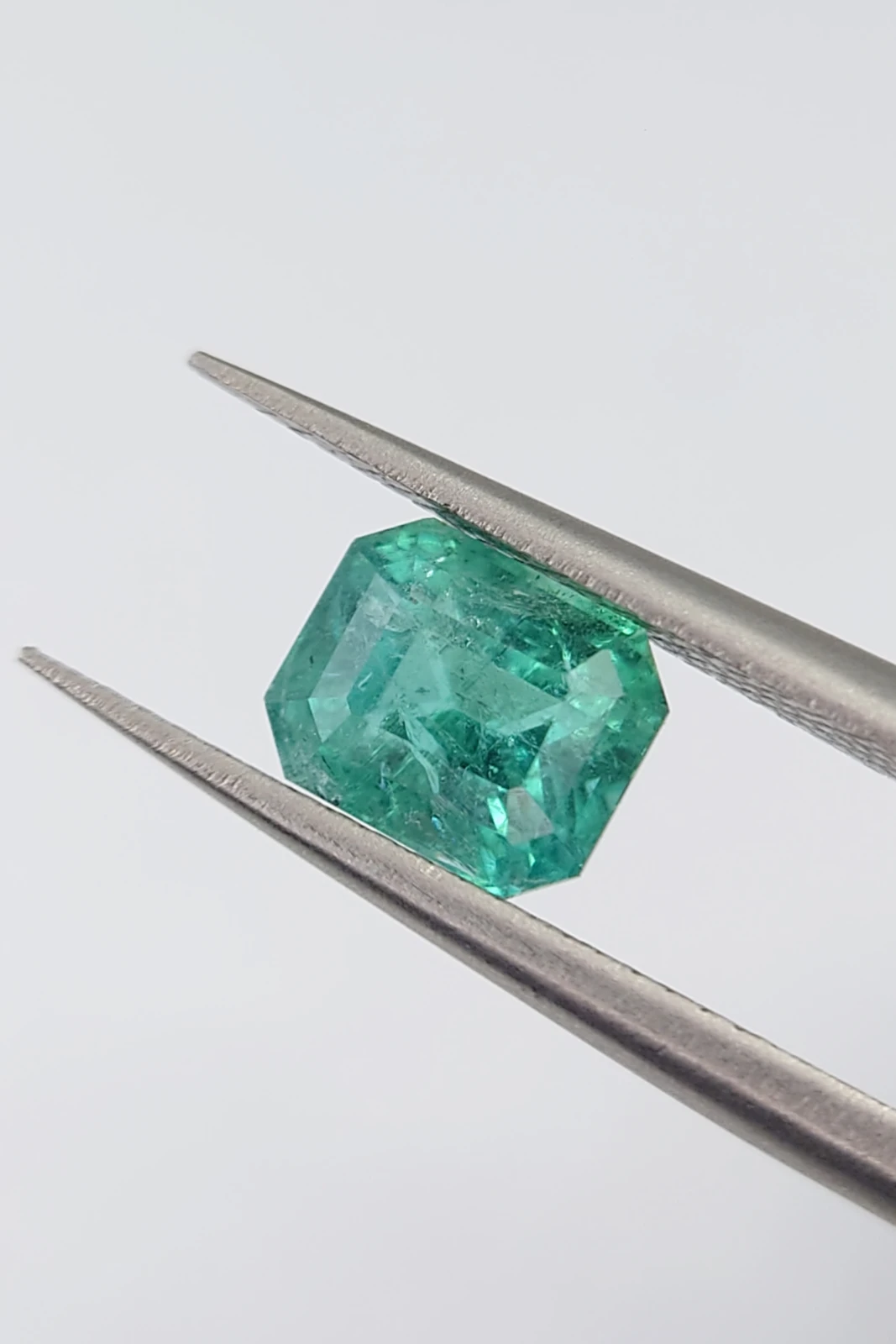 1.2ct Asscher Cut Natural Green Lagoon Tourmaline from Afghanistan — view 5