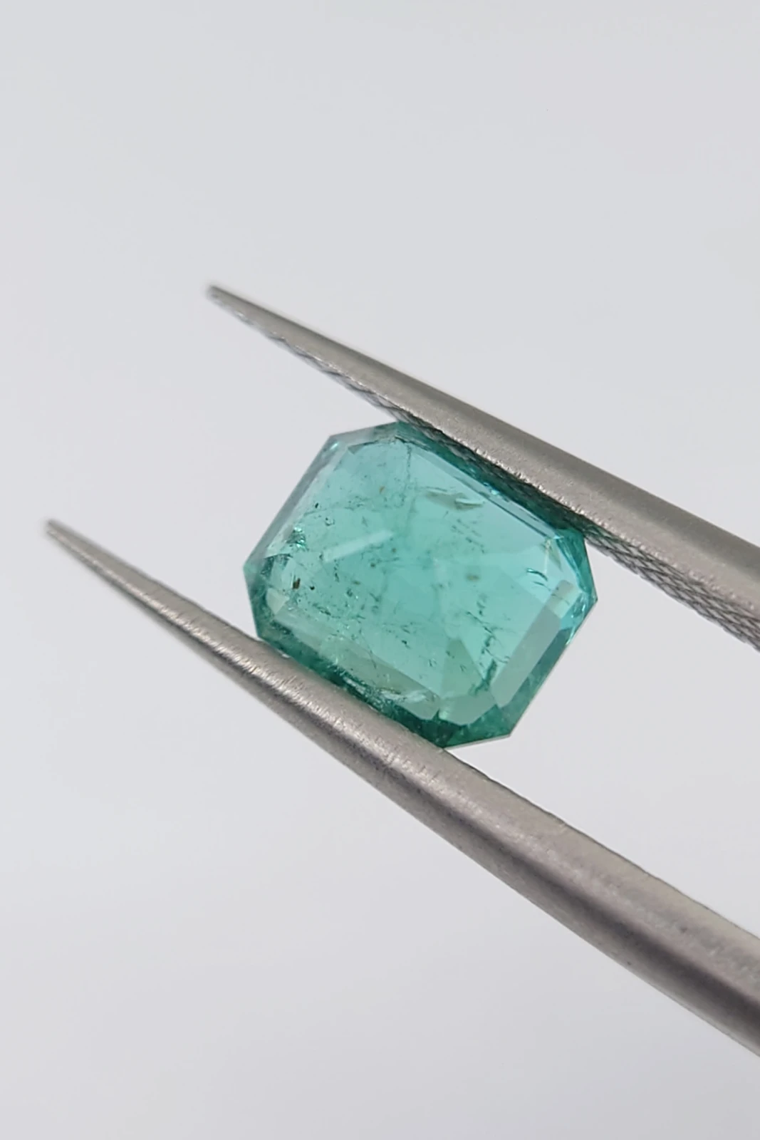 1.2ct Asscher Cut Natural Green Lagoon Tourmaline from Afghanistan — view 6