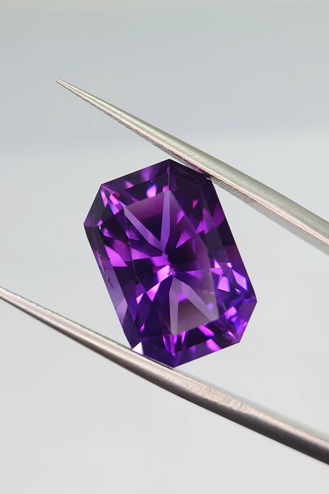 10.1ct Natural Fancy Cut Amethyst Loose Gemstone from Nigeria — view 1