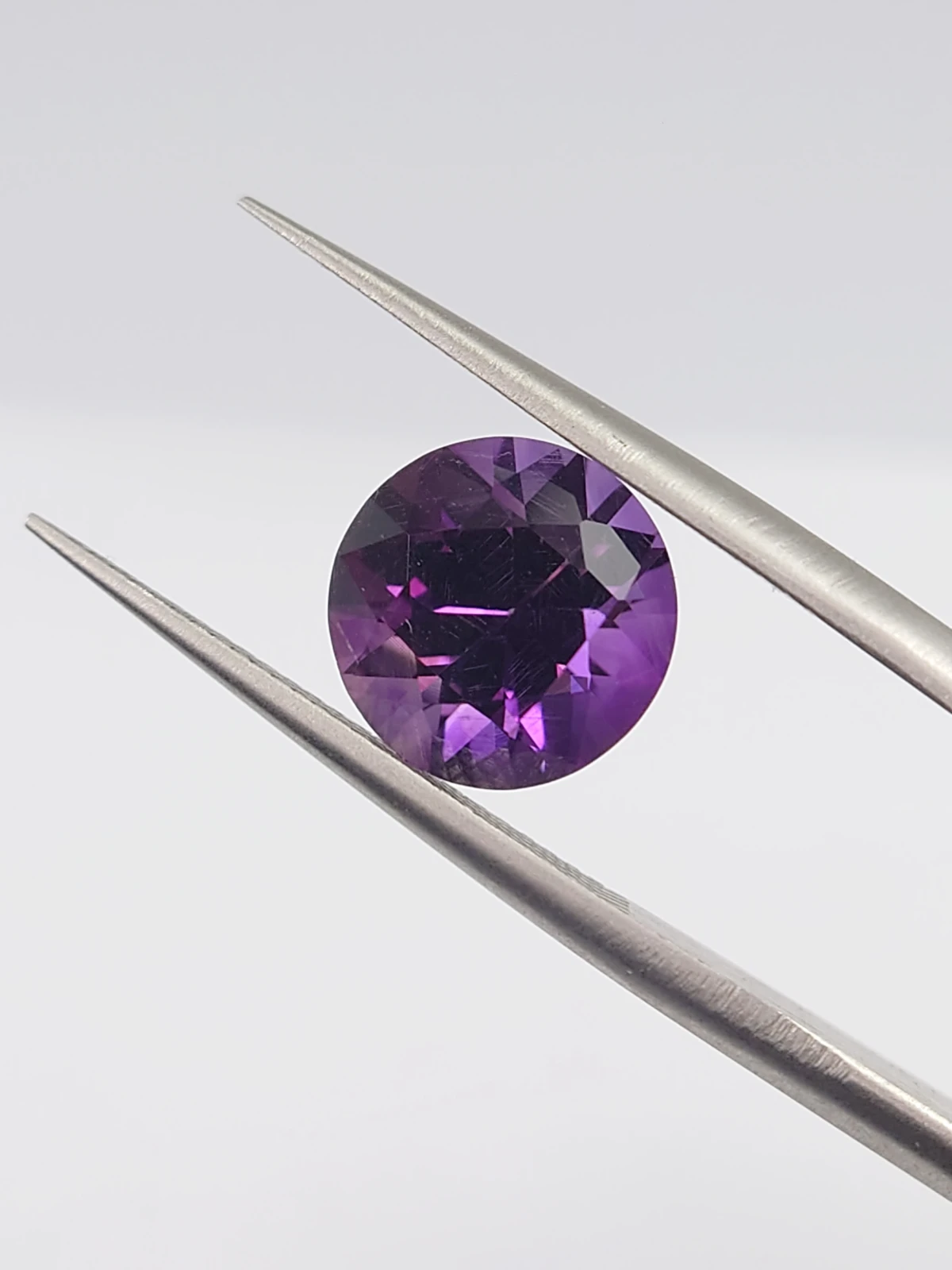 2.45ct Brilliant Cut Natural Nigerian Amethyst — view 5