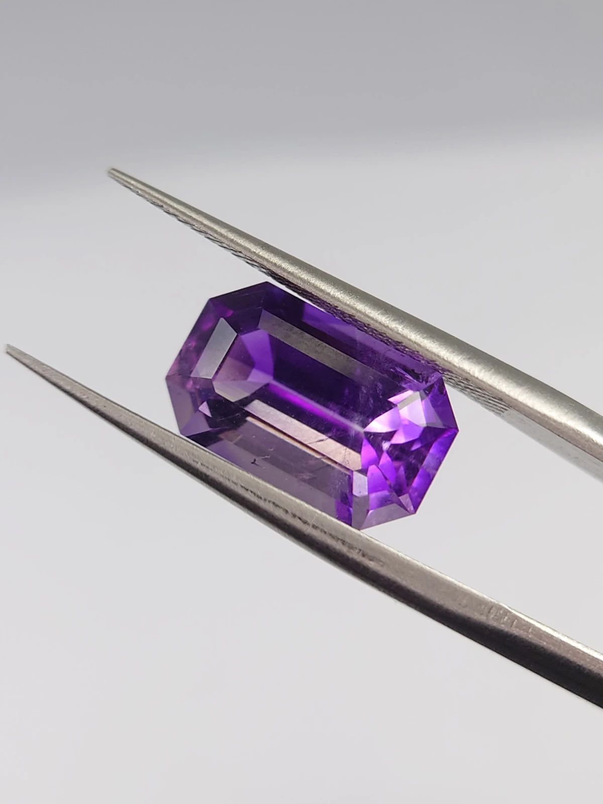 3.3ct Emerald Cut Natural Amethyst from Nigeria — view 1