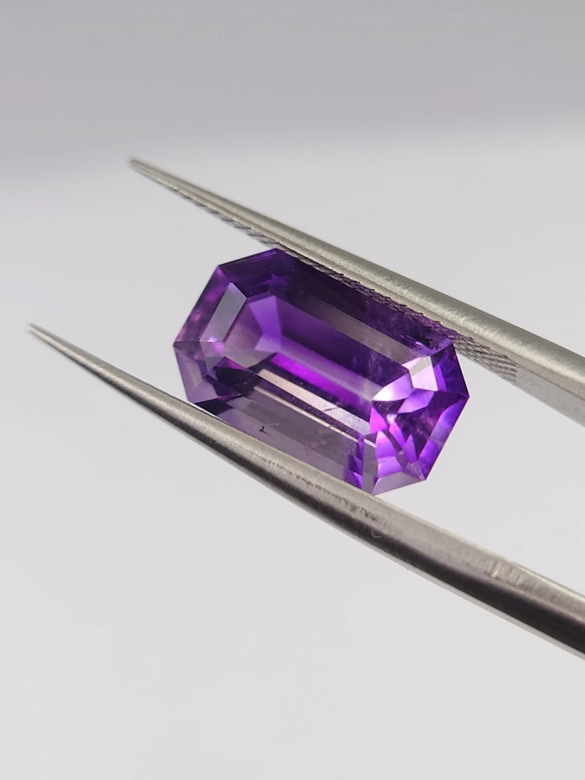 3.3ct Emerald Cut Natural Amethyst from Nigeria — view 4