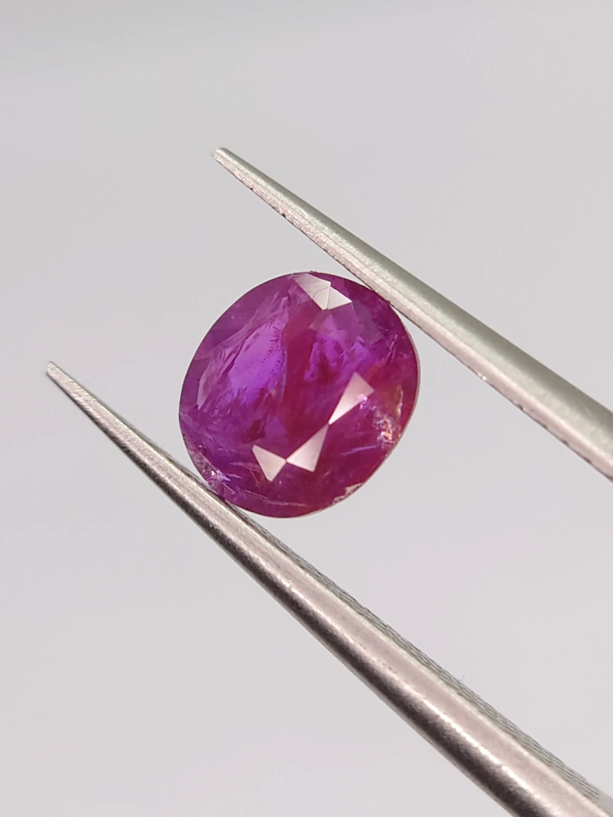 0.95ct Natural Ruby Unheated and Untread Oval Cut from Afghanistan — view 1