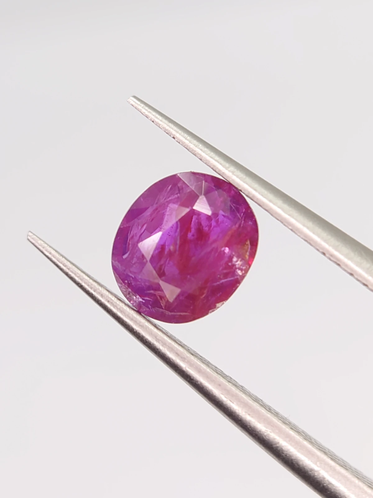 0.95ct Natural Ruby Unheated and Untread Oval Cut from Afghanistan — view 2