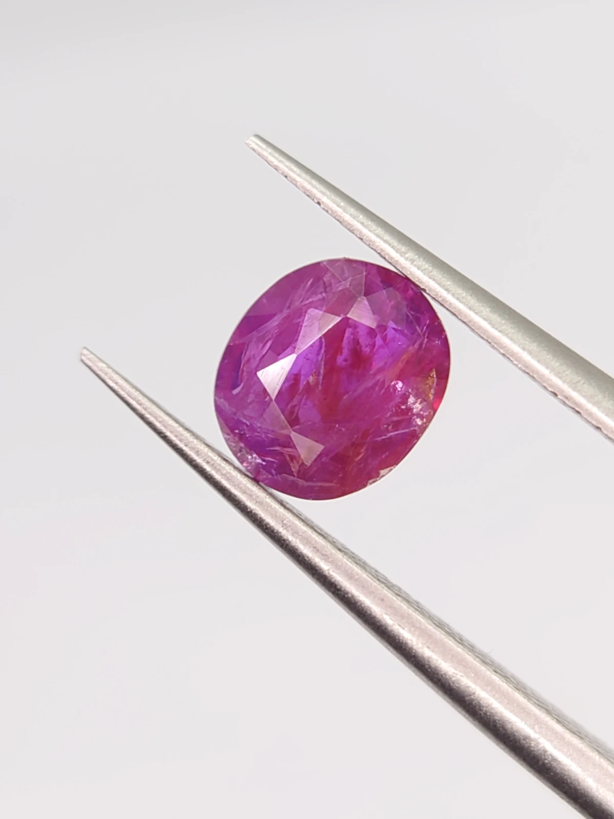 0.95ct Natural Ruby Unheated and Untread Oval Cut from Afghanistan — view 4