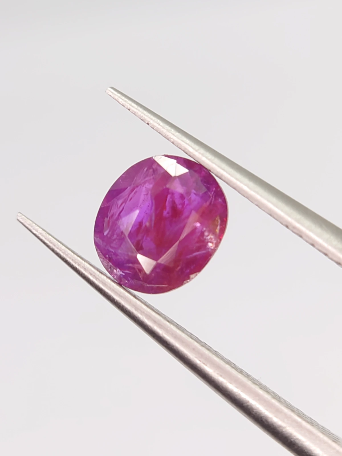 0.95ct Natural Ruby Unheated and Untread Oval Cut from Afghanistan — view 3