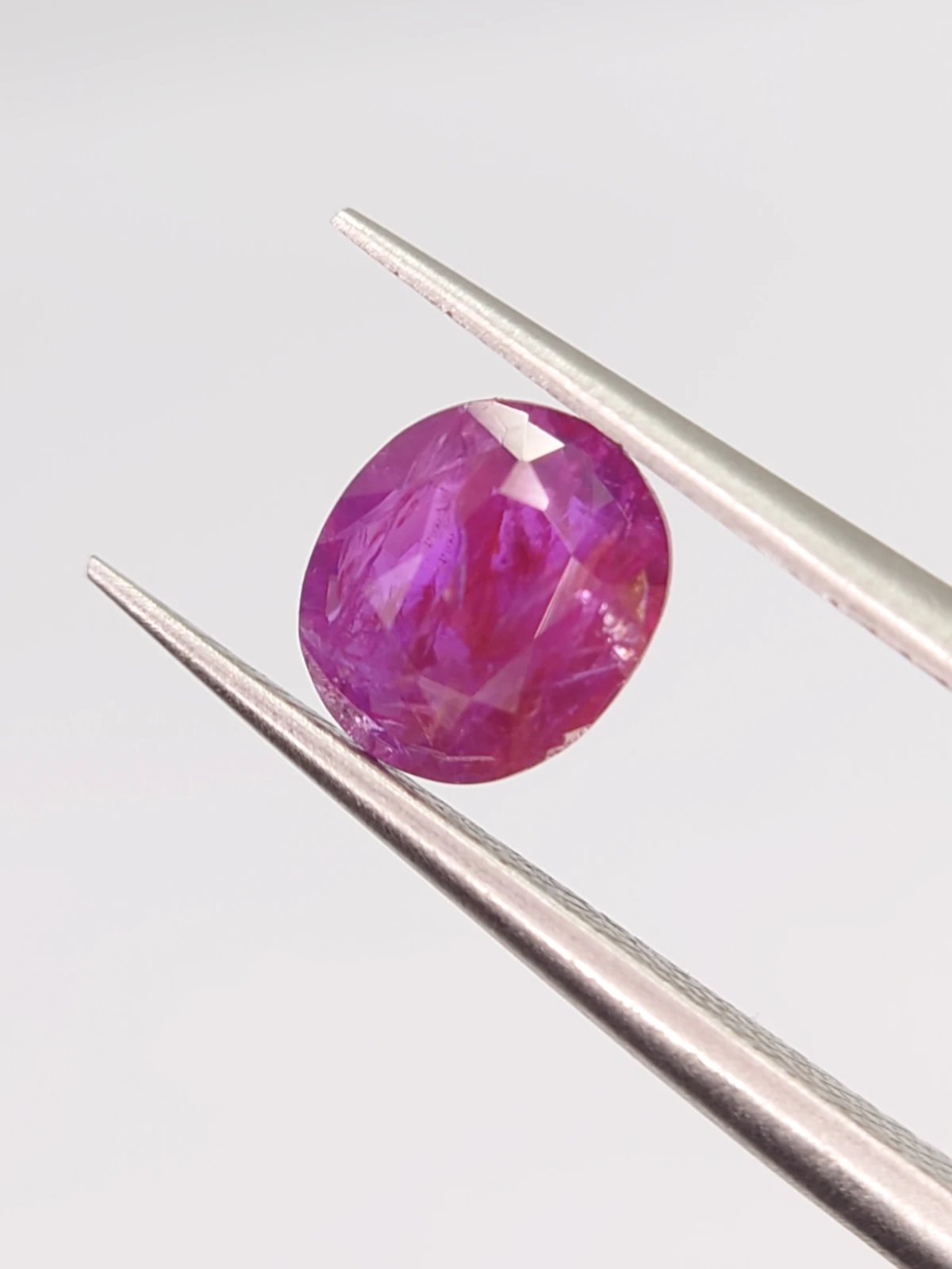 0.95ct Natural Ruby Unheated and Untread Oval Cut from Afghanistan — view 5