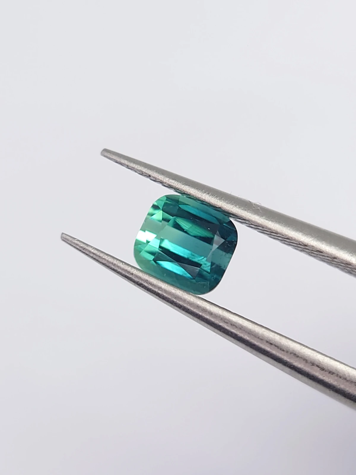 0.52ct Natural Bicolor Lagoon Tourmaline in Cushion Cut from Afghanistan — view 3