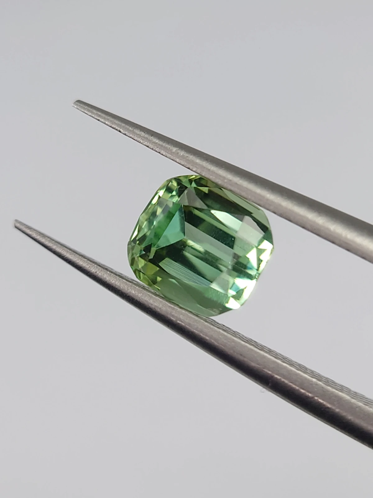 1.25ct Natural Mint Green Cushion Cut Tourmaline from Afghanistan — view 2
