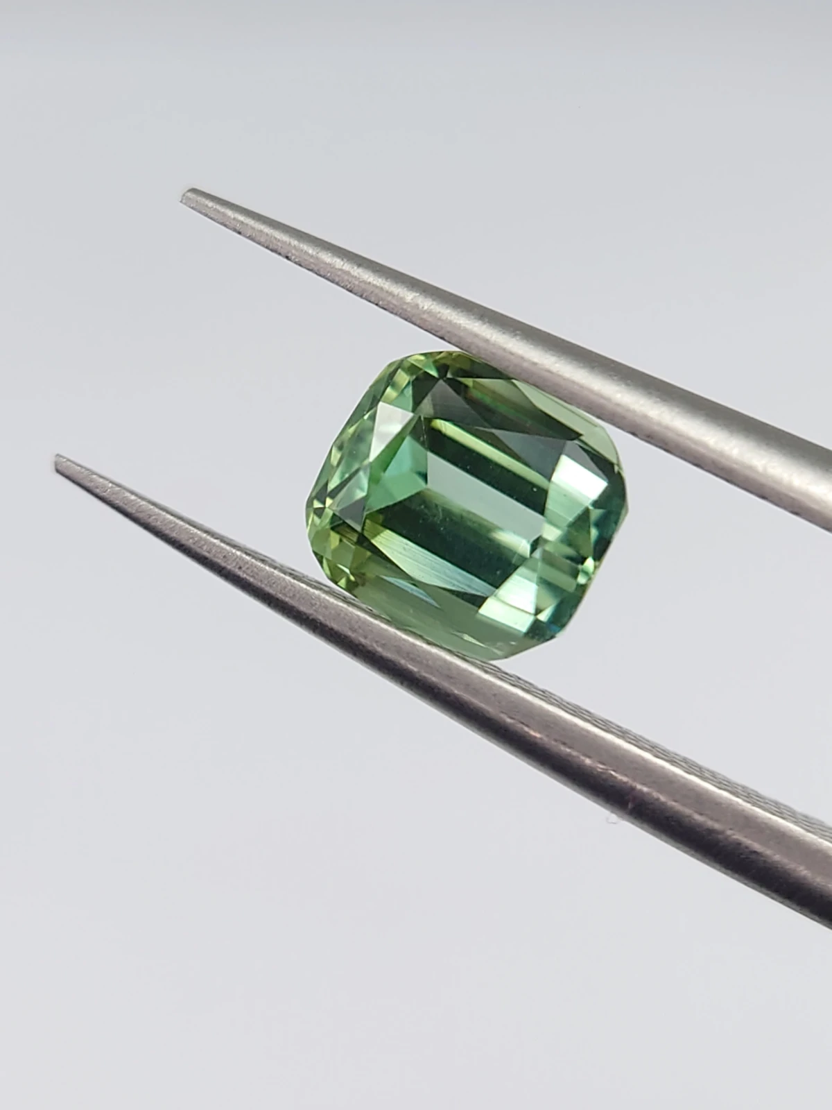 1.25ct Natural Mint Green Cushion Cut Tourmaline from Afghanistan — view 3