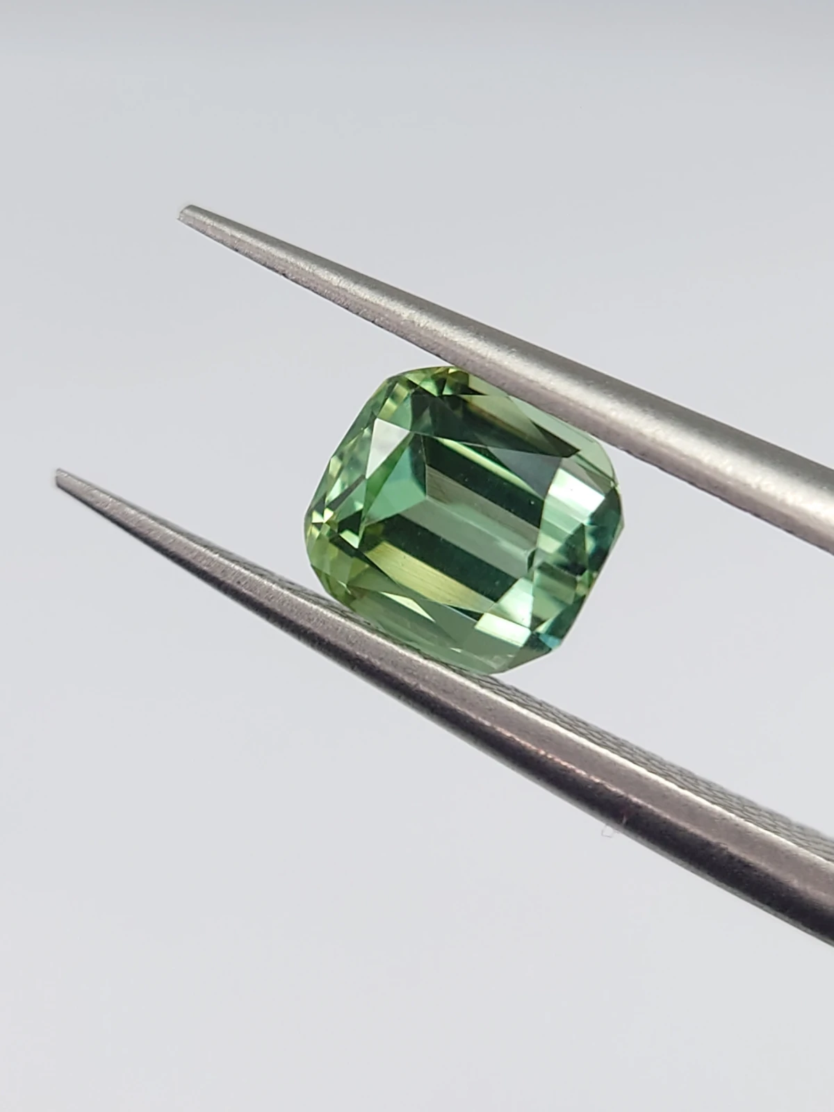 1.25ct Natural Mint Green Cushion Cut Tourmaline from Afghanistan — view 4